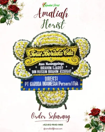 Papan Bunga Duka di Tening